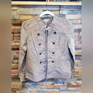 Maurices jacket grey with trim